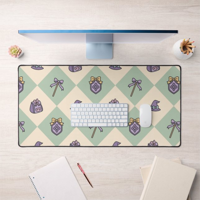 Magic Academy Wizard School Green Desk Mat (Office 1)