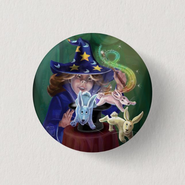 Magic Act 1 Inch Round Button (Front)