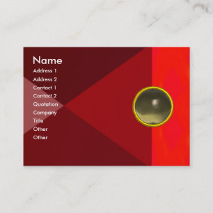 MAGIC AGATE , bright vibrant red pink grey Business Card