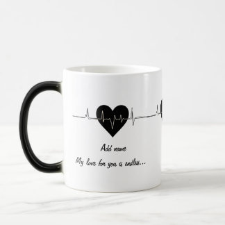 Magic Amour sans fin : Mug de Morphing personnalisable