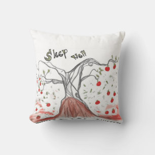 Magic Apple Throw Pillow