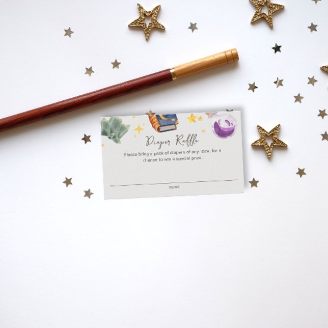 Magic Baby Halloween Neu Diaper Raffle Baby Shower Enclosure Card (Creator Uploaded)