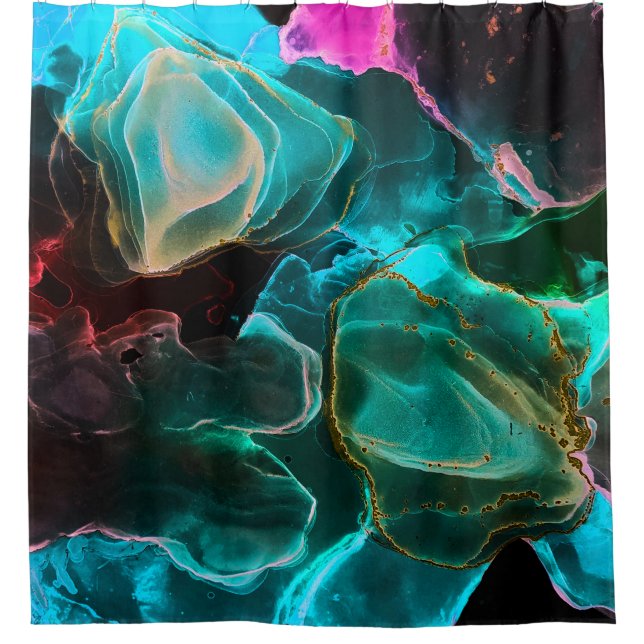 Magic Background. Hand Paint. Flow Creativity Wate (Front)