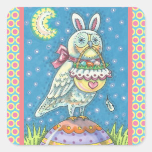 MAGIC BARN OWL & EASTER EGG BASKET, BIRD STICKERS