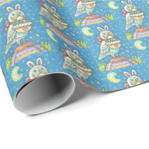 MAGIC BARN OWL, EASTER EGG BASKET WRAPPING PAPER