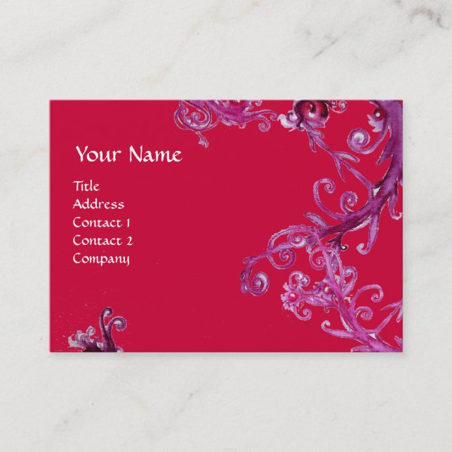 MAGIC BERRIES 3 MONOGRAM BUSINESS CARD (Front)