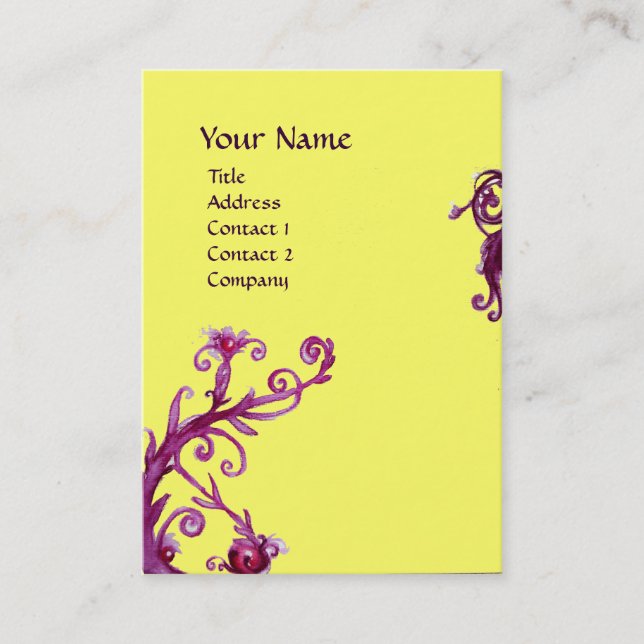 MAGIC BERRIES 4 MONOGRAM BUSINESS CARD (Front)