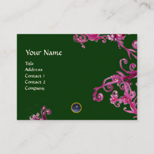 MAGIC BERRIES  MONOGRAM gem blue Business Card