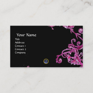 MAGIC BERRIES MONOGRAM gem blue pearl Business Card