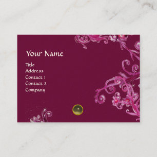 MAGIC BERRIES MONOGRAM gem grey Business Card