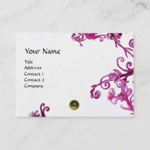 MAGIC BERRIES  MONOGRAM gem grey platinum Business Card