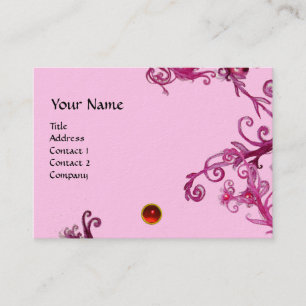 MAGIC BERRIES MONOGRAM gem red Business Card