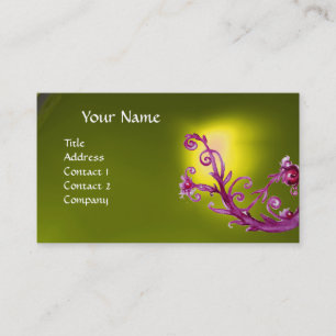 MAGIC BERRIES MONOGRAM GEM yellow Business Card