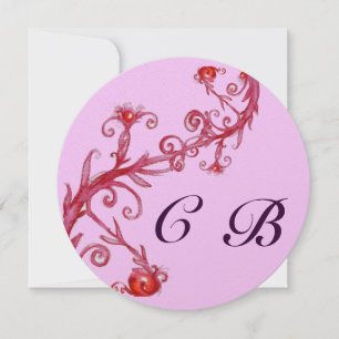 MAGIC BERRIES,MONOGRAM red purple Announcement