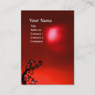 MAGIC BERRIES RED RUBY GEM MONOGRAM BUSINESS CARD