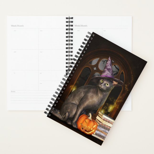 Magic Black Cat Planner (Devant avec enveloppe)