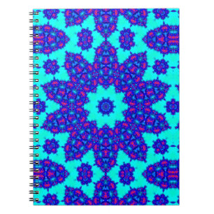 Magic Blue kaleidoscope flourished  Notebook