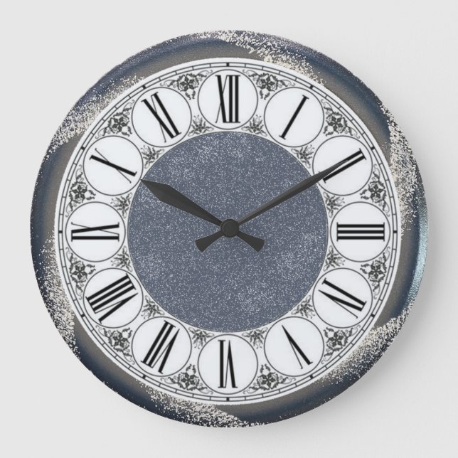 Magic blue large clock (Front)