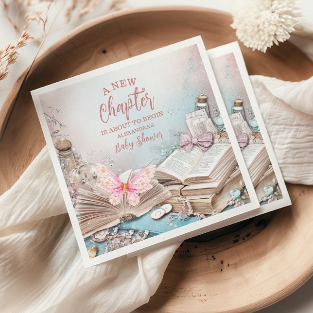 Magic Boho Storybook Baby Shower Napkin (Creator Uploaded)