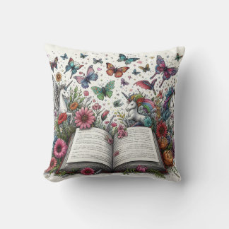 Magic Books Throw Pillow