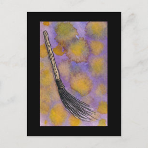 Magic Broom Postcard