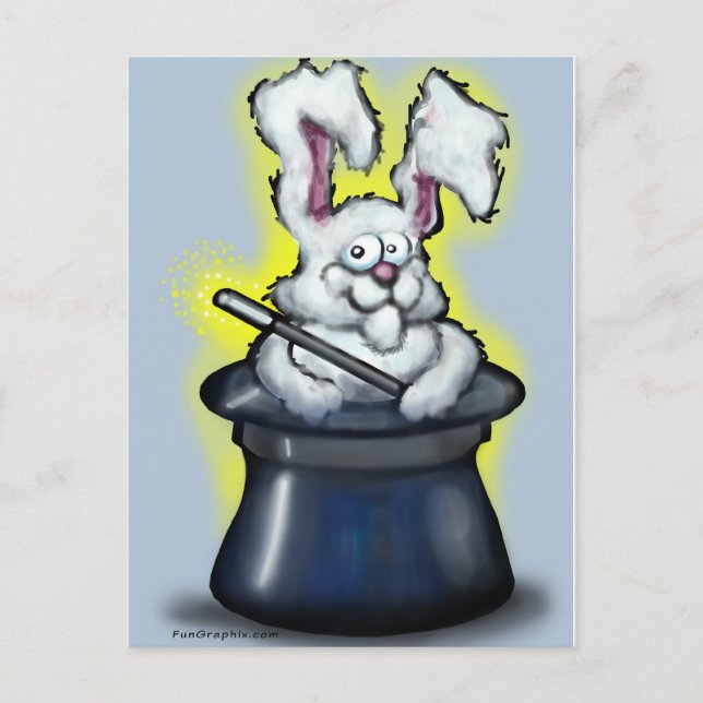 Magic Bunny Postcard (Front)