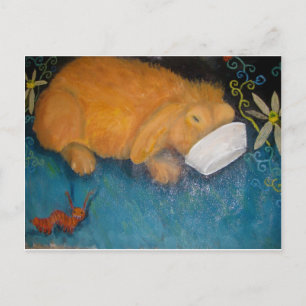 magic bunny postcard
