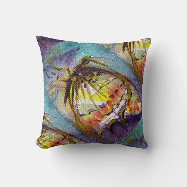 MAGIC BUTTERFLY THROW PILLOW (Front)