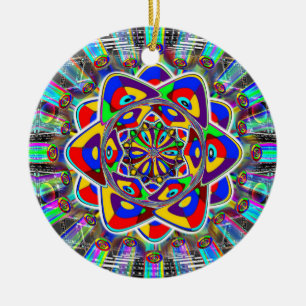 Magic Button Necklace or Ceramic Ornament