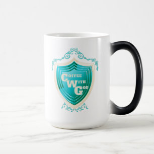 Magic Café turquoise avec Dieu Design Morph Mug