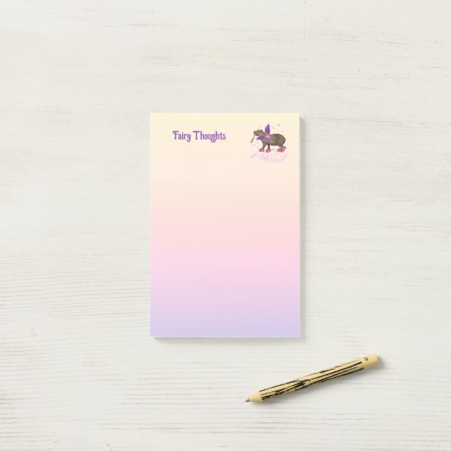 Magic capyfairy post-it notes (On Desk)