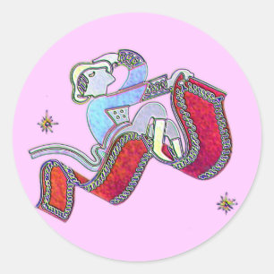 Magic Carpet Ride Classic Round Sticker