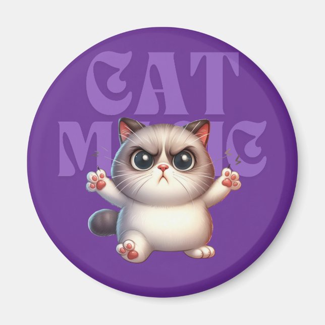 Magic Cat Fun Magnet (Front)
