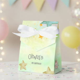 Magic caticorn birthday Paper Gift Box