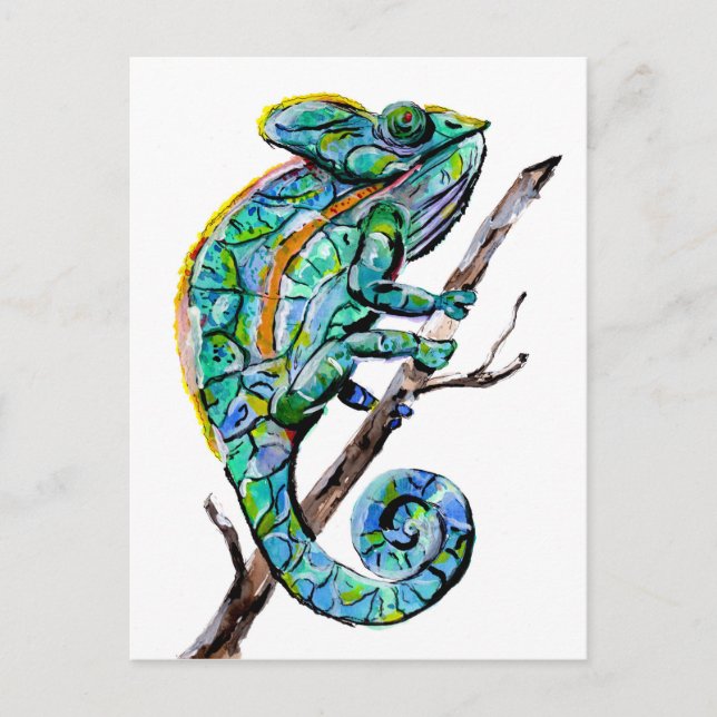 Magic Chameleon Postcard (Front)