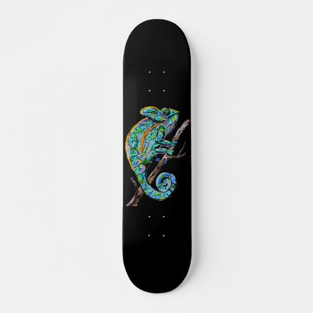 Magic Chameleon Skateboard (Front)