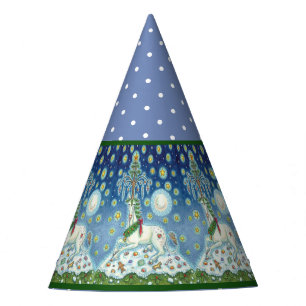 MAGIC CHRISTMAS UNICORN. HOLIDAY HORSE PARTY HAT