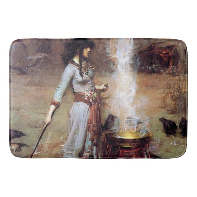 Magic Circle, John William Waterhouse Bath Mat (Front)