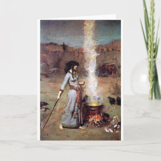 Magic Circle, John William Waterhouse Card (Front)