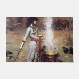 Magic Circle, John William Waterhouse Doormat
