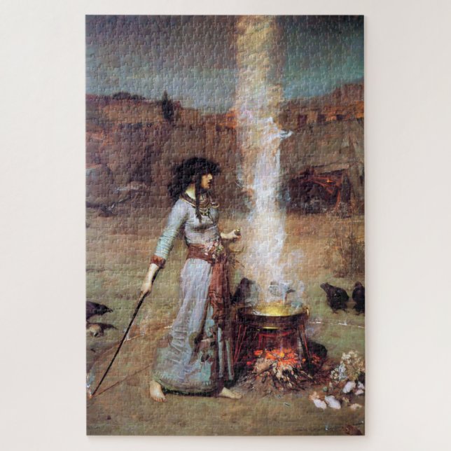 Magic Circle, John William Waterhouse Jigsaw Puzzle (Vertical)