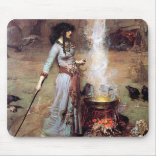 Magic Circle, John William Waterhouse Mouse Pad