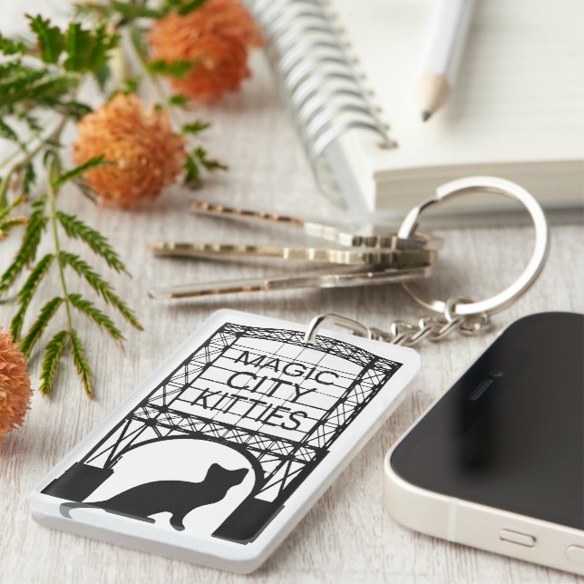 Magic City Kitties Keychain (Front Right)