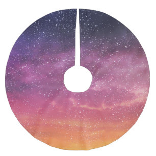 Magic Colour: Enchanting Sky Background. Brushed Polyester Tree Skirt
