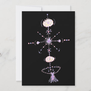 Magic Colourful Abstract Tribal Tattoo Art Card