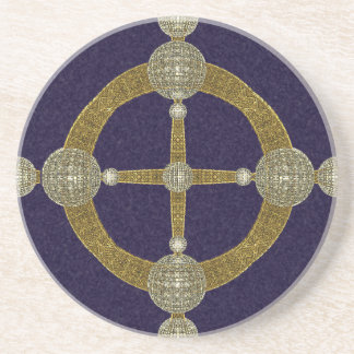 Magic Compass Abstract Art Coaster