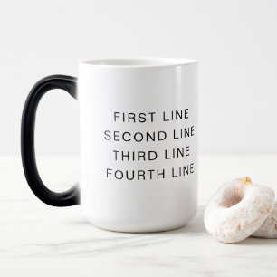 Magic Couleur du texte personnalisé Morpher café Mug 15o
