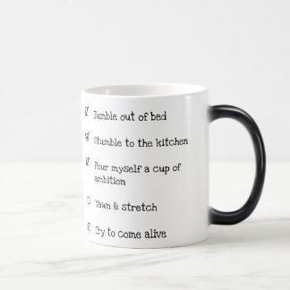 Magic Coupe de Mug de café d'ambition (liste de contrôle