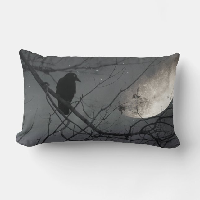 Magic Crow Lumbar Pillow (Front)