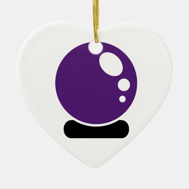 Magic crystal ball ceramic ornament (Front)
